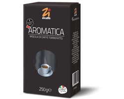Gemalen - Zicaffè - Aromatica - 250 gram - uit Sicilië - perfect voor Bialetti Moka, Filter Koffie, Moccamaster, enz.