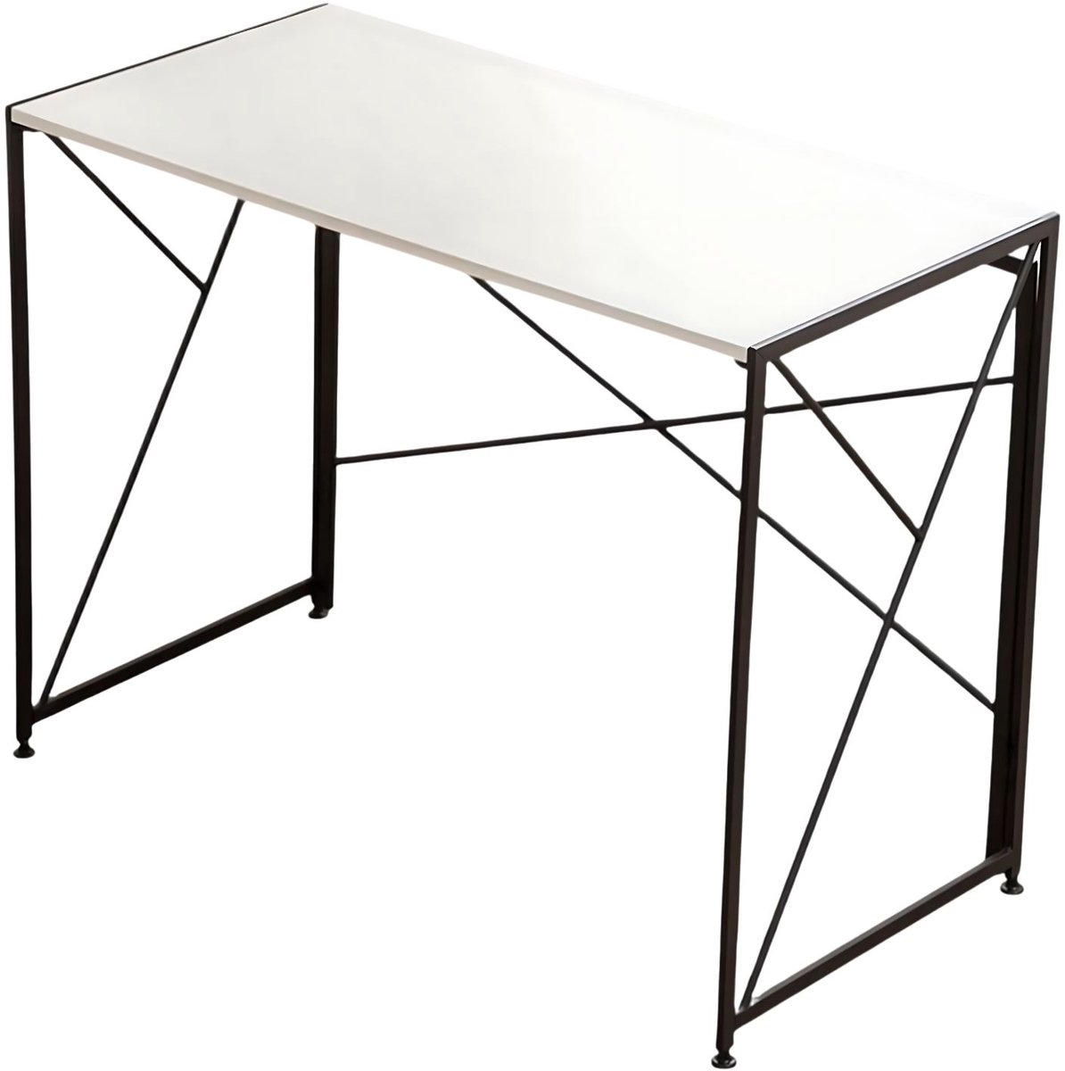Computerbureau – Voor thuis of kantoor – Modern design, lichtgewicht en opvouwbaar – Wit