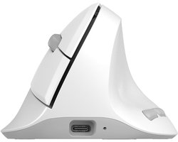 Delux M618AIR Verticale Ergonomische Muis – Draadloos Bluetooth & 2.4GHz – Silent Klik – Gaming Muis – Voor Kleinere Handen – Zwart