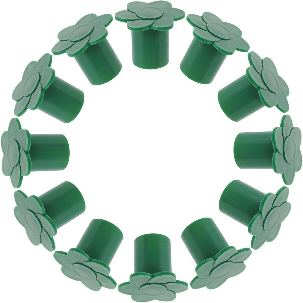 Bamboe Stok Caps - Beschermhoezen Stokken - Planten Steunen - Weerbestendige Bescherming - 40 Stuks - Groen
