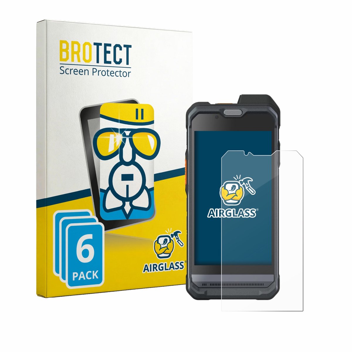 Screenprotector 6 Stuks voor Hytera PNC460 Beschermglas transparant