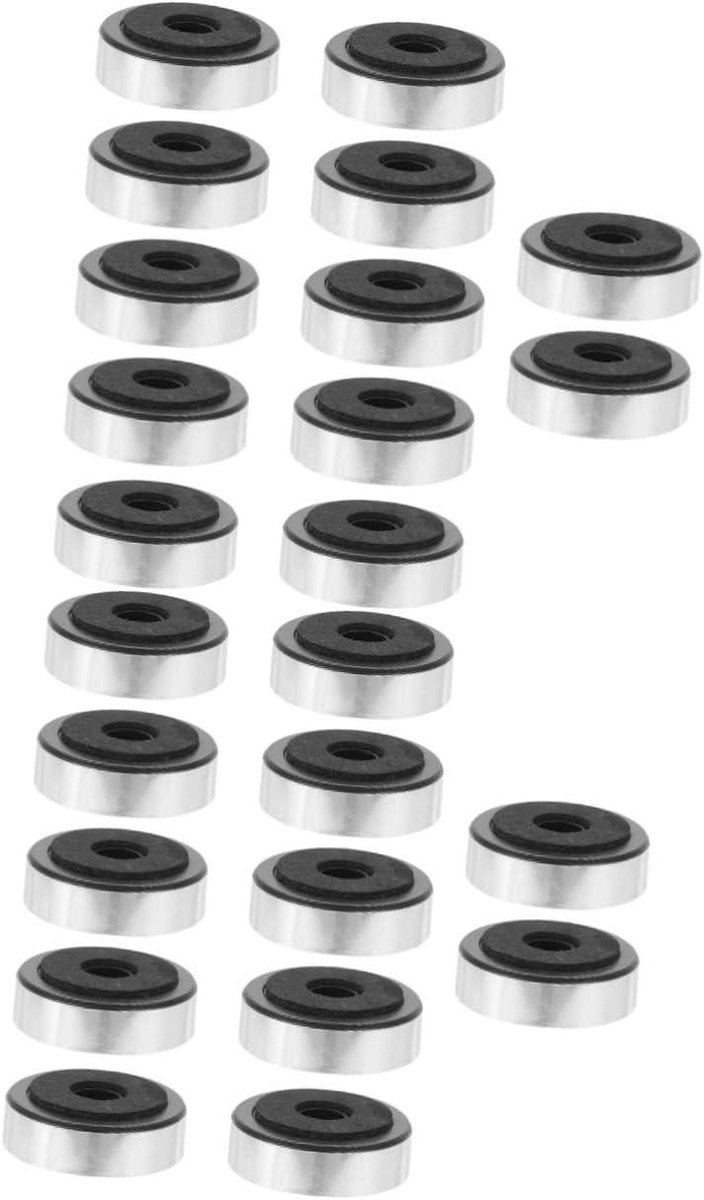 Luidspreker Voetjes - Apparaat Dempers - Geluid Verbeteren - Trillingsabsorberend - 24 Stuks - Zilver