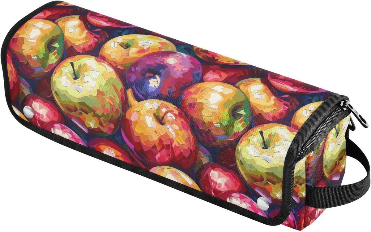 Reis Etui - Organizer Tas - Haarstyling Tools - Hittebestendige Mat - 37 cm Lengte - Fruit Print