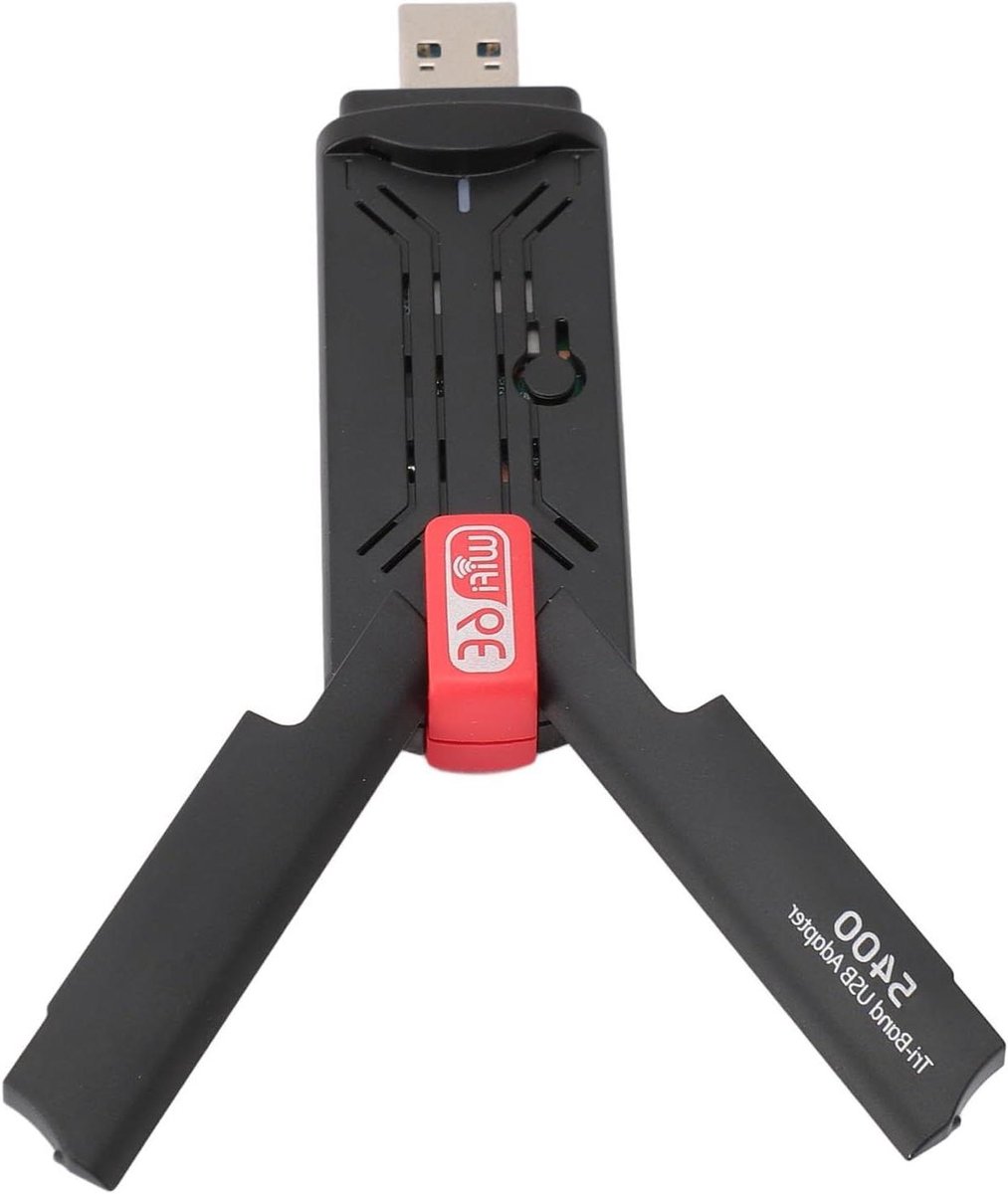 USB WiFi Adapter - Draadloze Netwerkkaart - Snelle Internetverbinding - Tri Band WiFi 6E - USB 3.0 - Zwart