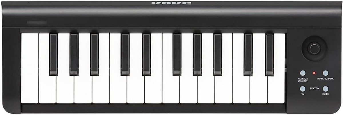 MIDI Keyboard Controller - 25 Toetsen - Muziek Maken - Compact USB - 39.5 cm - Zwart