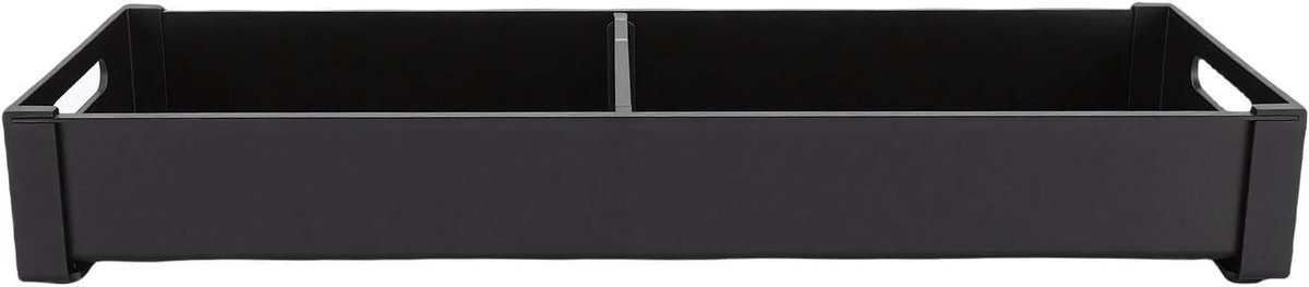 Lade Organizer - Keuken Ladebak - Bestek Sorteren - Verstelbare Verdelers - 15x41cm - Zwart