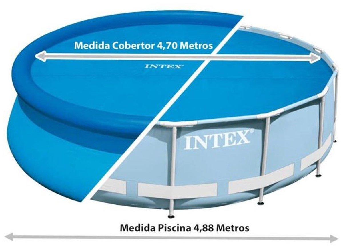 Intex Solar Pool Cover - Easy Set® & Frame Zwembad Ø 488 cm — afbeelding 15
