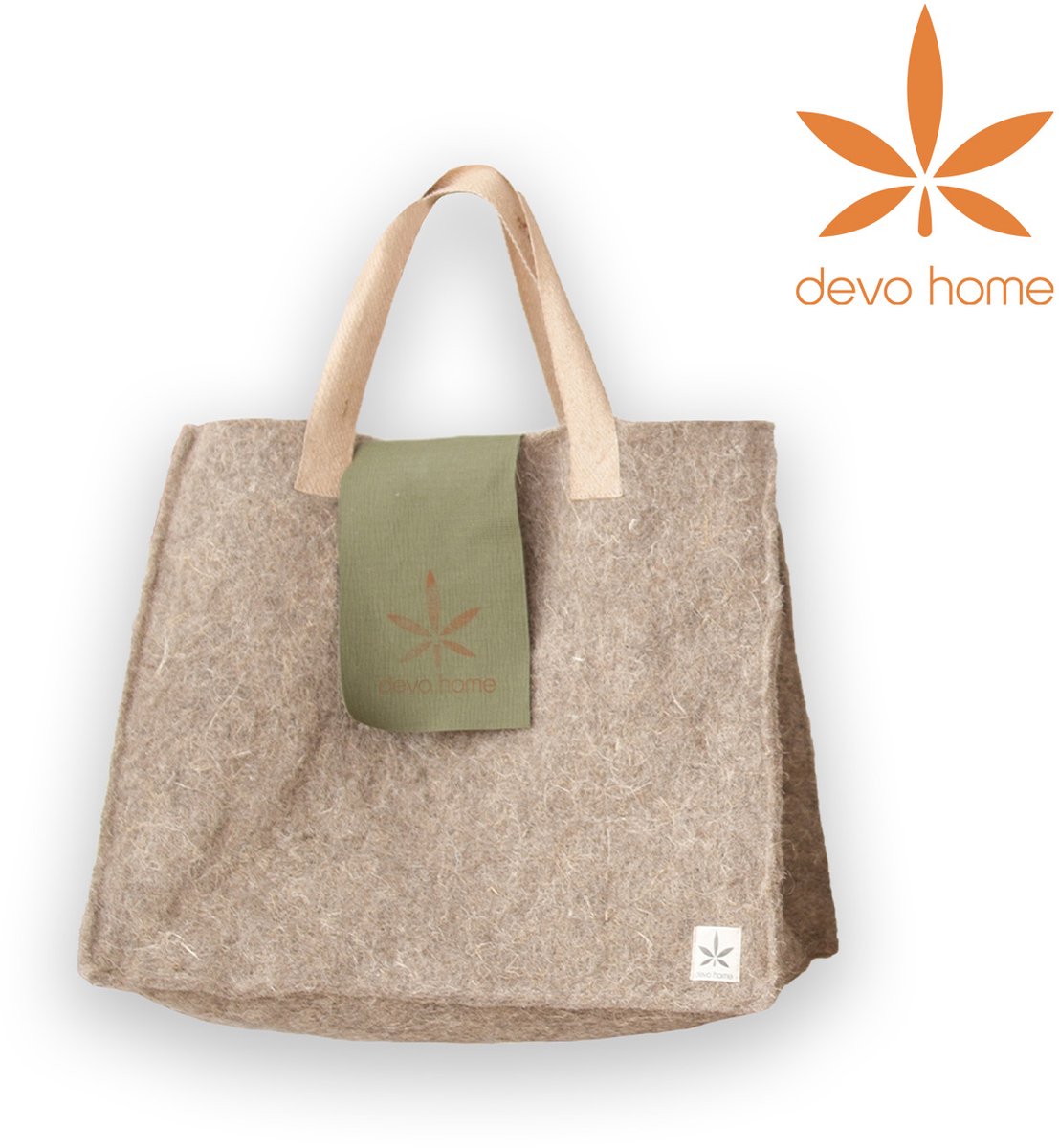 DevoHome Groentetas Hennep 33×40 cm – Groenten & Fruit Langer Vers | Antibacterieel, Plasticvrij & Biologisch Afbreekbaar – Herbruikbare zakjes Fruitzakje Vershoudzakken