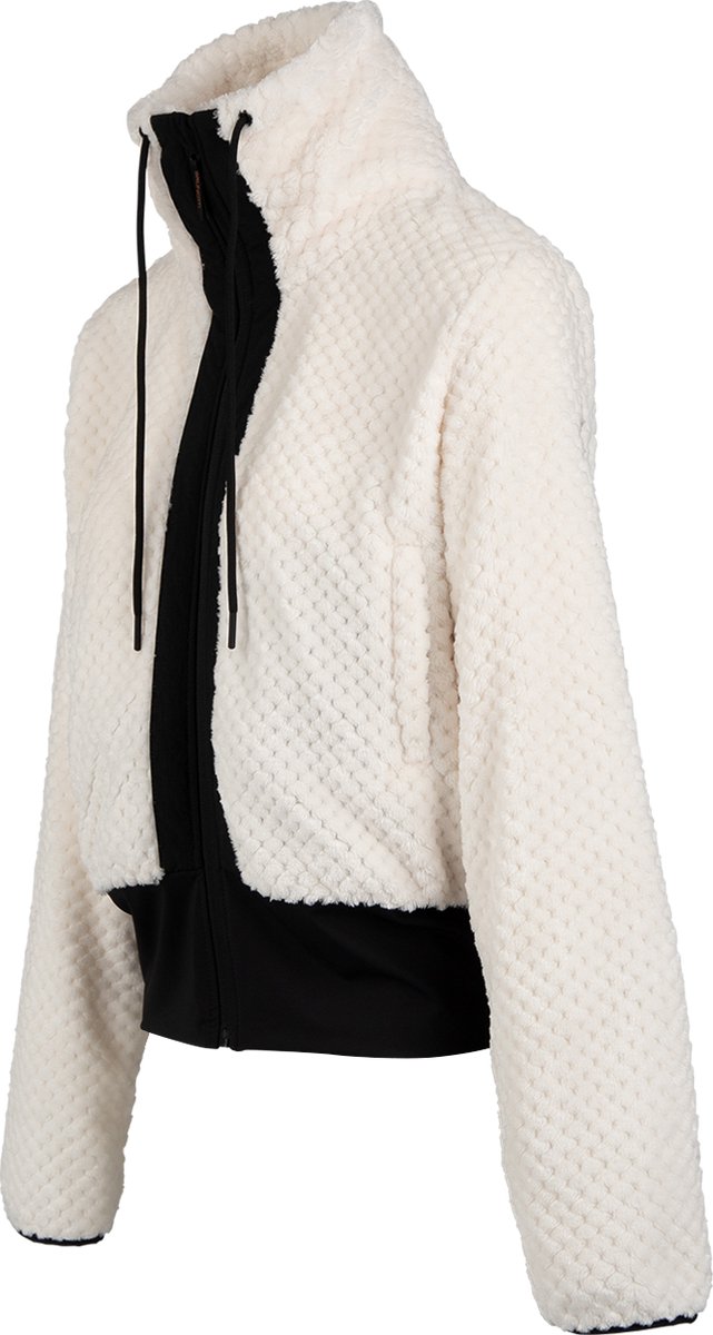 Brunotti - Kaytra Teddy Fleece Dames - Snow - Fleece met Rits - Ultra Soft - Customizable Fit - XS