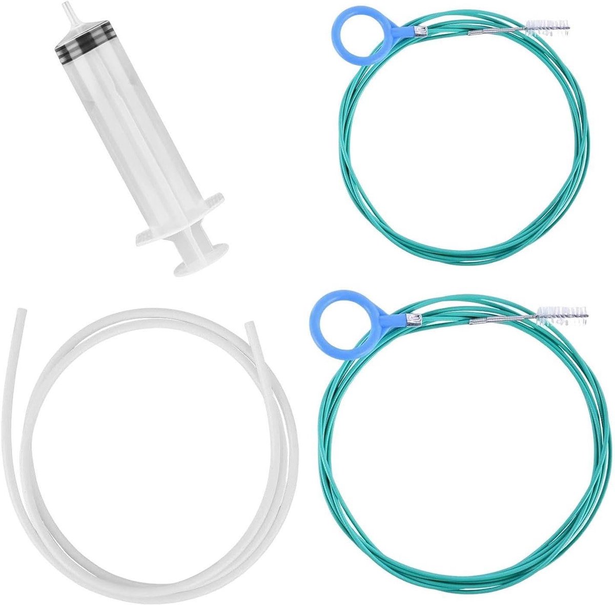 Dakgoot Reinigingssets - Afvoerborstels - Auto Onderhoud - Multifunctioneel Ontwerp - 2 Sets 3/5m - Groen Blauw Wit