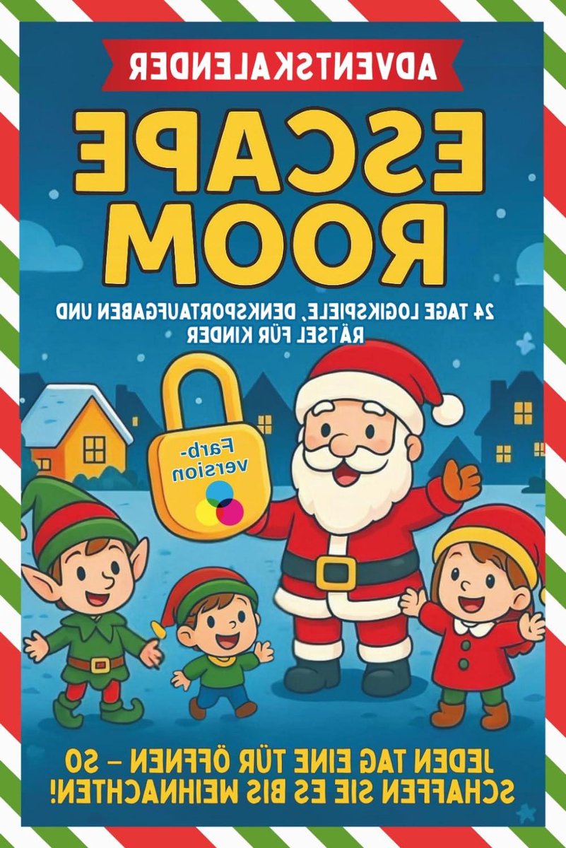 Adventskalender Boek - Logica Spelletjes - Dagelijkse Uitdaging - 24 Unieke Puzzels - 102 Pagina's - Kerst Kleuren