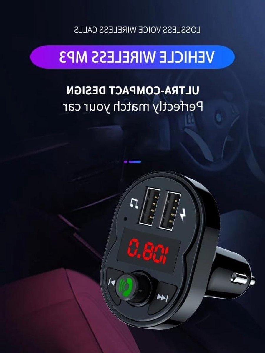 FM Transmitter - Auto Radio Adapter - Muziek Streamen Auto - Dubbele USB Poorten