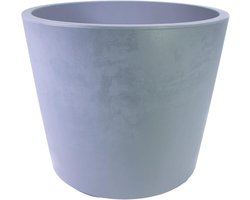 Plantenpot met reservoir - Grote bloembak - Planten verzorgen - Met verrijdbare wielen - Ø 59 x 495 cm - Asgrijs