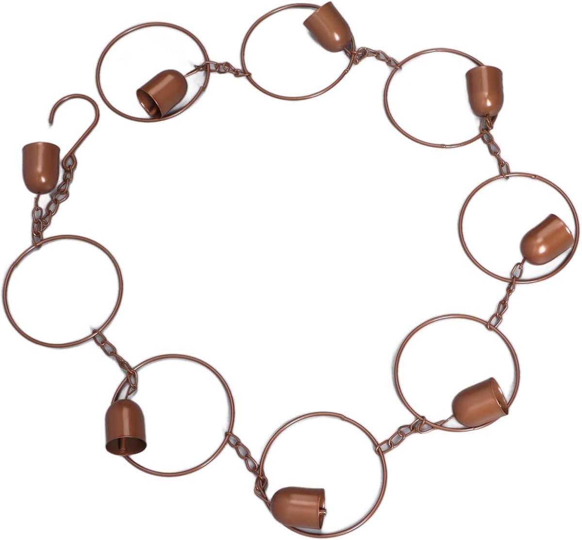 Regenketting - Gootafvoer - Tuin Decoratie - Rustgevende Watergeluiden - 16 x 15 x 6 cm - Metaal