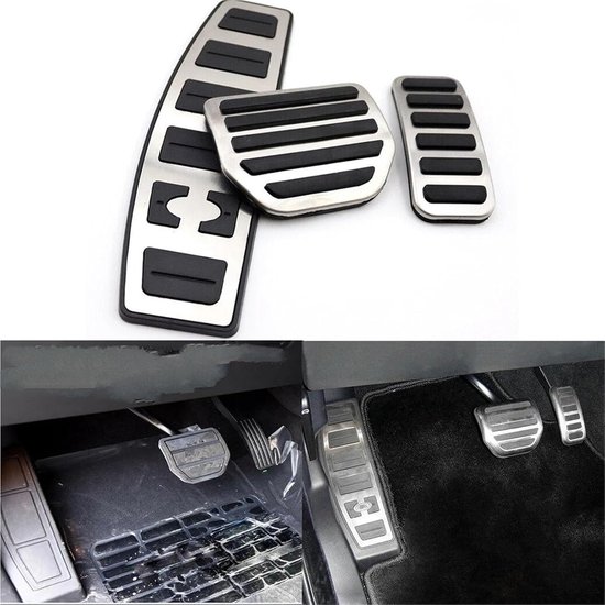 Pedaalhoezen Set - Auto Voetsteun - Verbeter Rijervaring - Antislip Ontwerp - 3 Stuks - Metaal — afbeelding 2