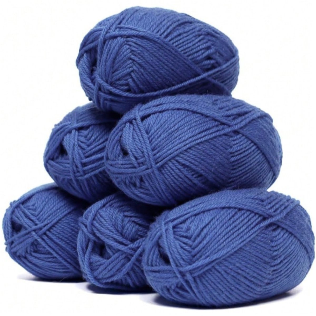 Chipa - Melkgaren Set Spijkerblauw – 6x 25 Gram – 100% Acryl – Totaal 150 Gram – Zacht Haak- en Breigaren - Blauw - Diverse Garen - Hobby & Handwerk - Naaien Accesoires - Naaigaren - Bordure - Naaibenodigheden