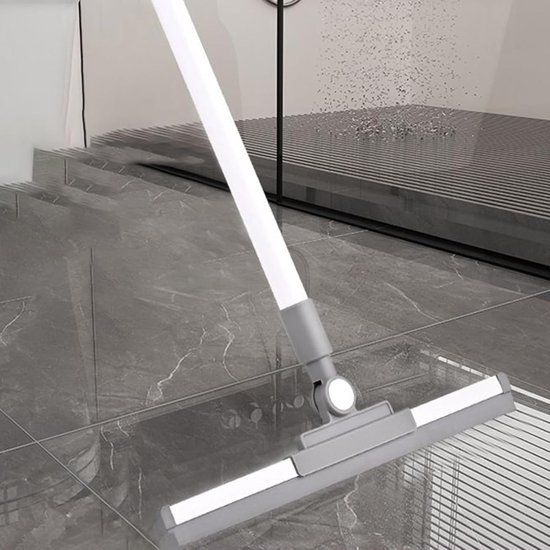 Huishoudelijke Veegmachine - Vloerwisser Stofverzamelaar - Snel Huis Schoonmaken - 180 Graden Draaibare Kop - 52 cm - Grijs — afbeelding 2