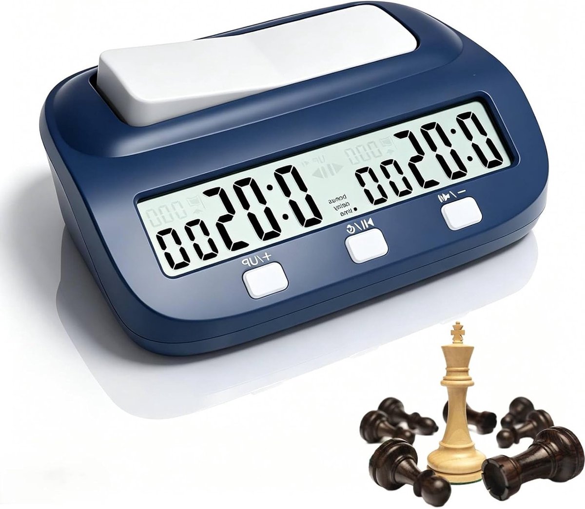 Digitale Schaakklok Professionele Timer met Tijdbonus en Vertraagfuncties voor Schaakspelers