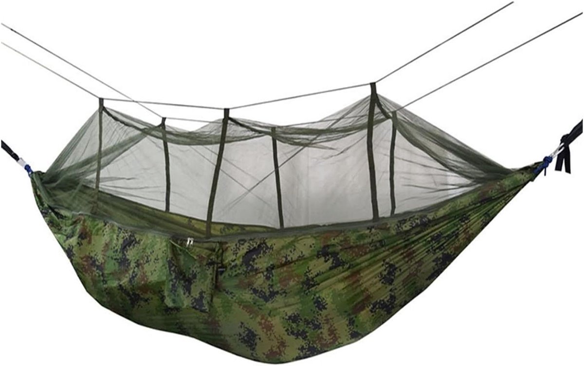 Hangmat Stoel - Schommelstoel Buiten - Ontspannen in de Natuur - Inclusief Draagzak - 260x140 cm - Naturel