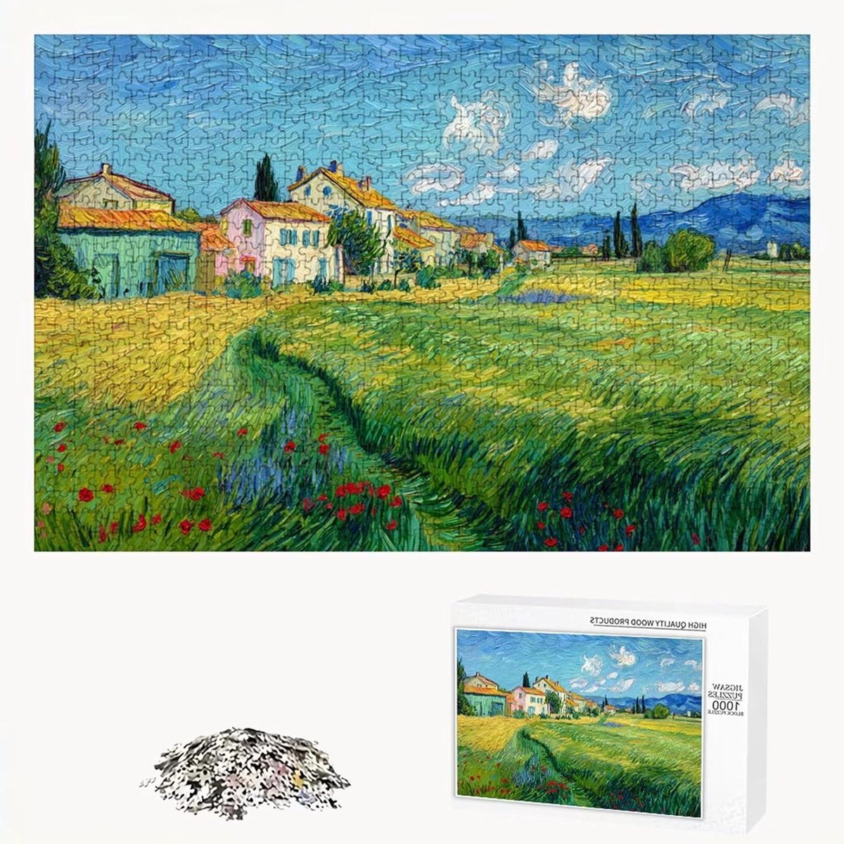 Puzzel 5000 stukjes - Landschap Puzzel - Ontspanning en Decoratie - Lindehout Kwaliteit - 181 x 105 cm - Zomer