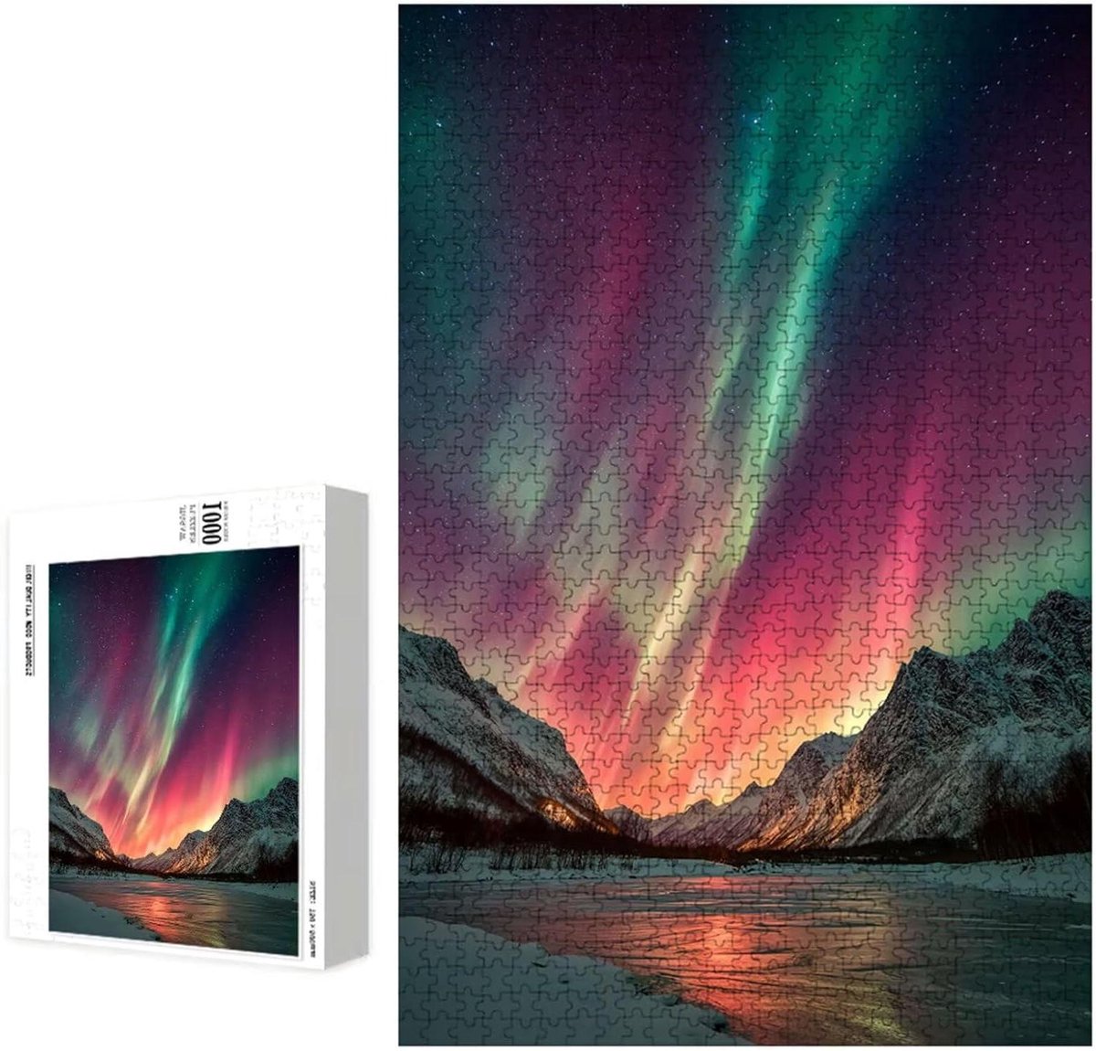 Houten Puzzel - Legpuzzel Volwassenen - Ontspanning Thuis - Precisie Gesneden Stukjes - 1000 Stukjes - Natuurlijk