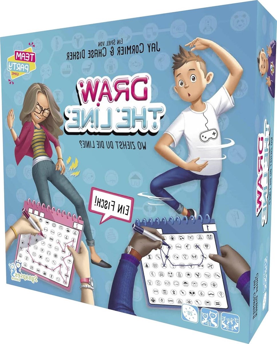 Partyspel - Tekenspel - Snel Raadsels Oplossen - Tegelijkertijd Spelen - 4-8 Spelers - Meerkleurig