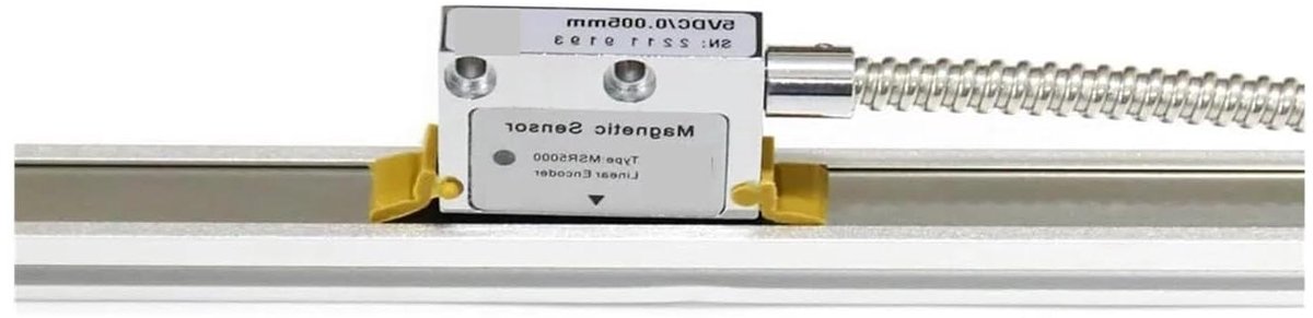 Magnetische Schaal - Lineaire Uitlezing - Precisie Meten - Hoge Resolutie 0.005mm - 1500mm Lengte - Wit
