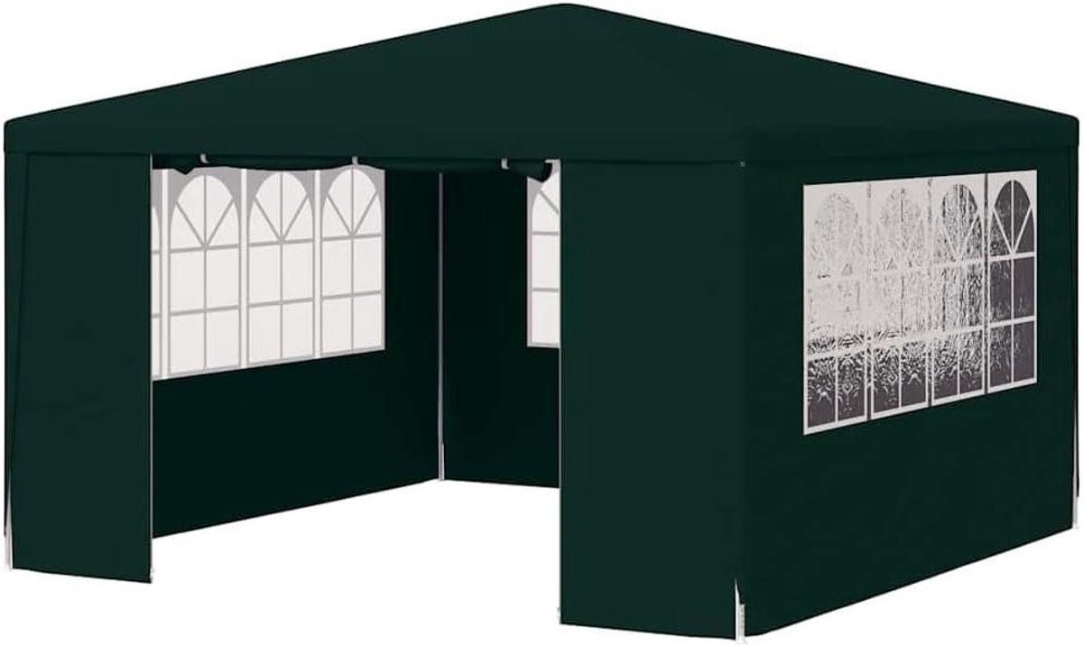 Partytent met zijwanden - Feesttent Tuinpaviljoen - Buitenfeesten Organiseren - Stabiel RVS Frame - 2x2 meter - Wit