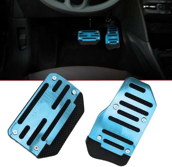 Pedaalhoezen Set - Auto Pedalen - Veilig Rijden - Antislip Ontwerp - Universele Pasvorm - Blauw — afbeelding 3