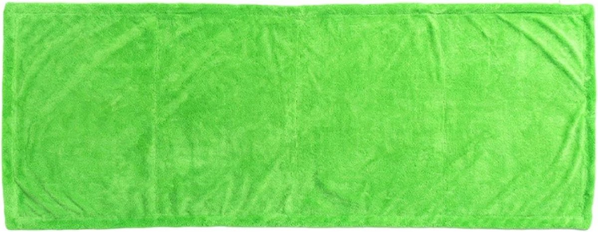 Microvezel handdoek - Droogdoek auto - Streepvrij drogen - Hoge wateropname - 60x160cm - Groen