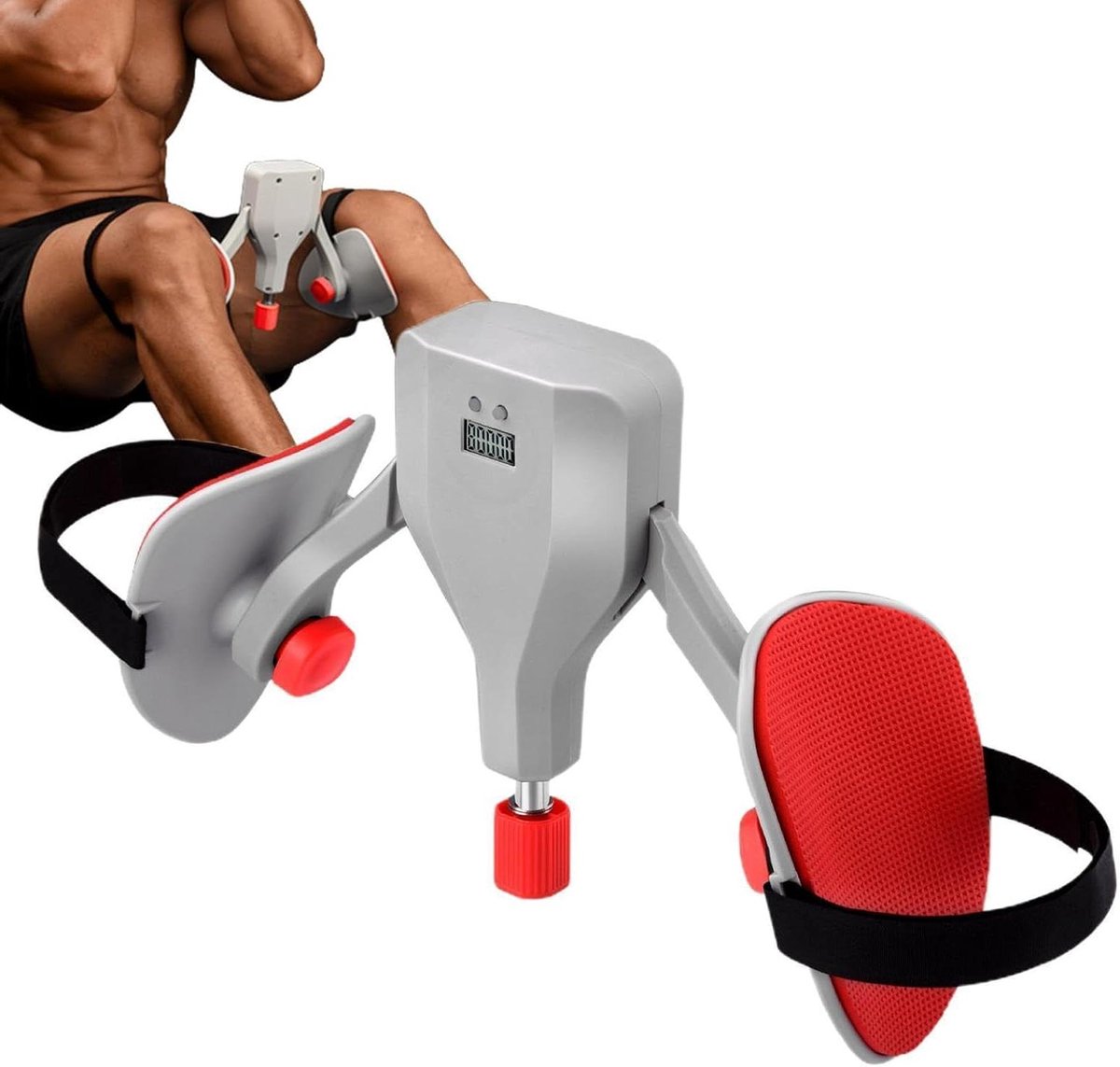 Dij Trainingsapparaat - Bekkentrainer Heup trainer - Thuisfitness Thuis trainen - Digitale Teller - 10 tot 35 kg - Roze