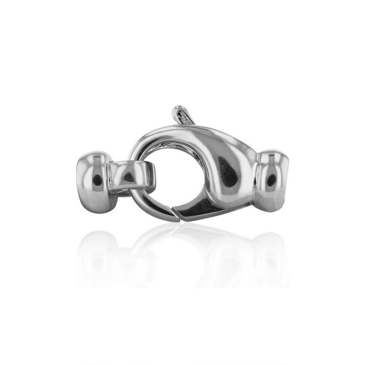 Luna-Pearls - 606.0863 - Sieradensluiting - Dames - 925er Zilver gerhodineerd - 8mm