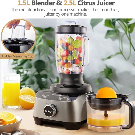 Krachtige 11-in-1 Keukenmachine met Complete Accessoireset — afbeelding 2