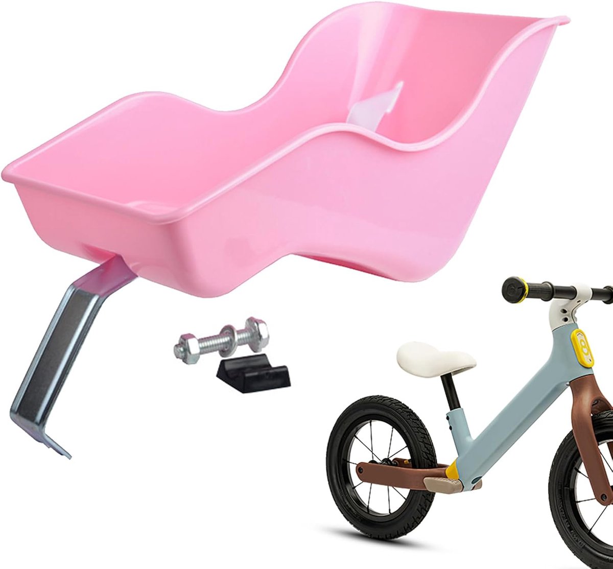 Poppen fietszitje - Poppendrager achterop - Kinderen mee op fiets - Met verstelbare riem
