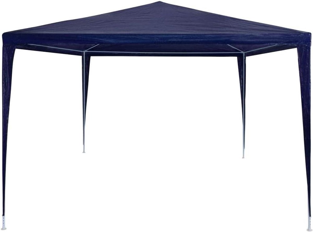 Tuinpaviljoen Partytent - Feesttent Paviljoen - Buitenfeesten Organiseren - Waterdicht UV-bestendig Dak - 3 x 4 meter - Blauw