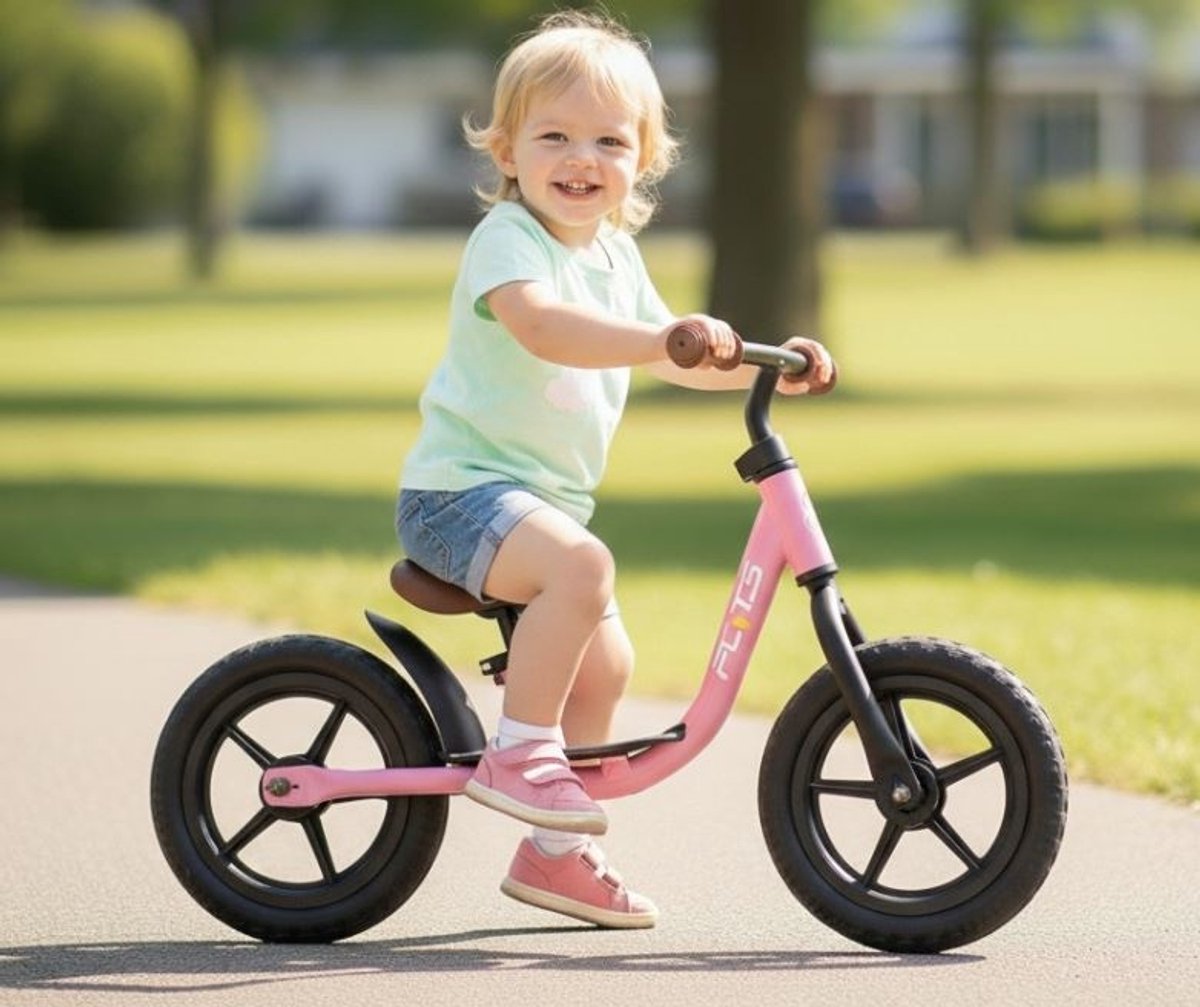 2Cycle Loopfiets - Balance Bike - Jongens en Meisjes - Loopfiets 2 Jaar - Buitenspeelgoed - Mat-Roze — afbeelding 12