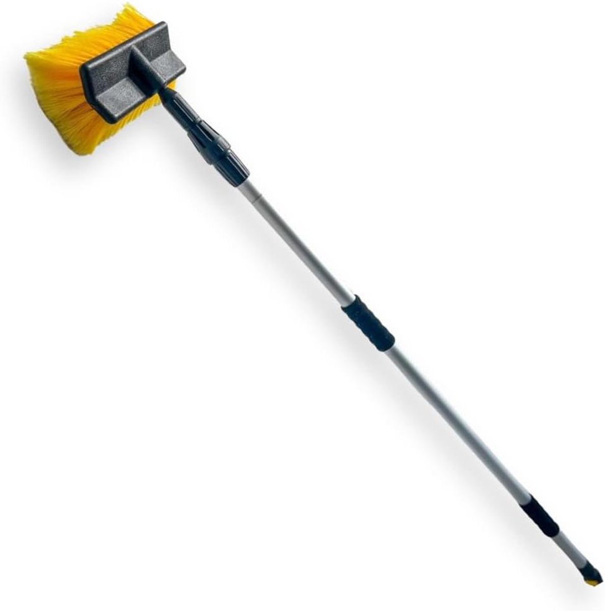 Autowasborstel Telescoopsteel - Auto Borstel - Auto Reinigen - Zachte Vezels - 150-250 cm - Geel
