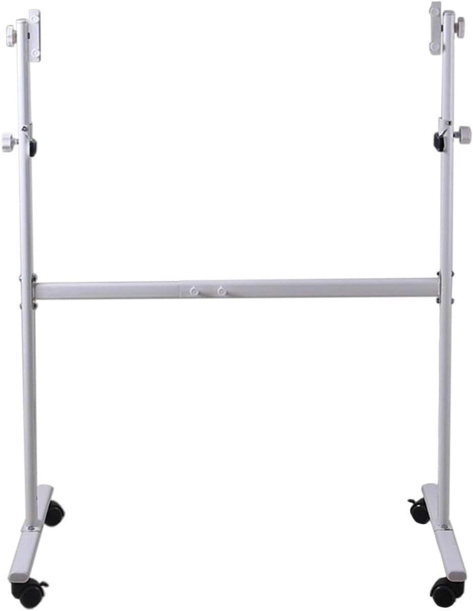 Verstelbare Rolstandaard - Bordhouder - Presentaties Maken - 360 Graden Draaibaar - 60x90cm 70x100cm - Wit