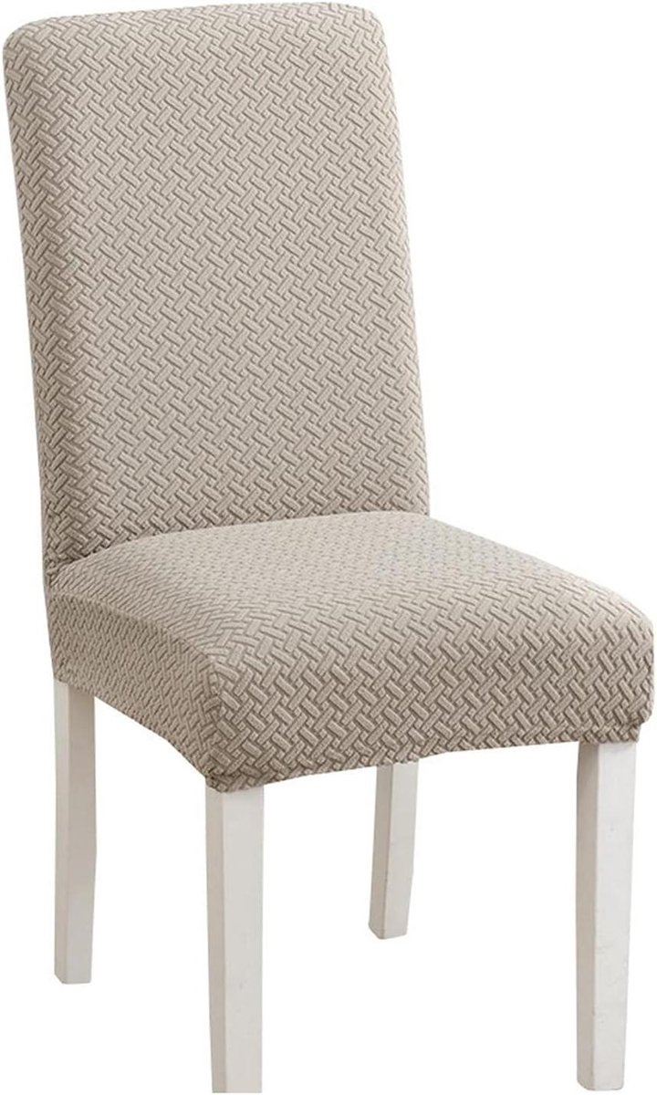 Stoelhoezen - Stoelhoezen Eetkamer - Bescherming en Decoratie - Wasbaar en Strijkloos - 39x50cm - Khaki
