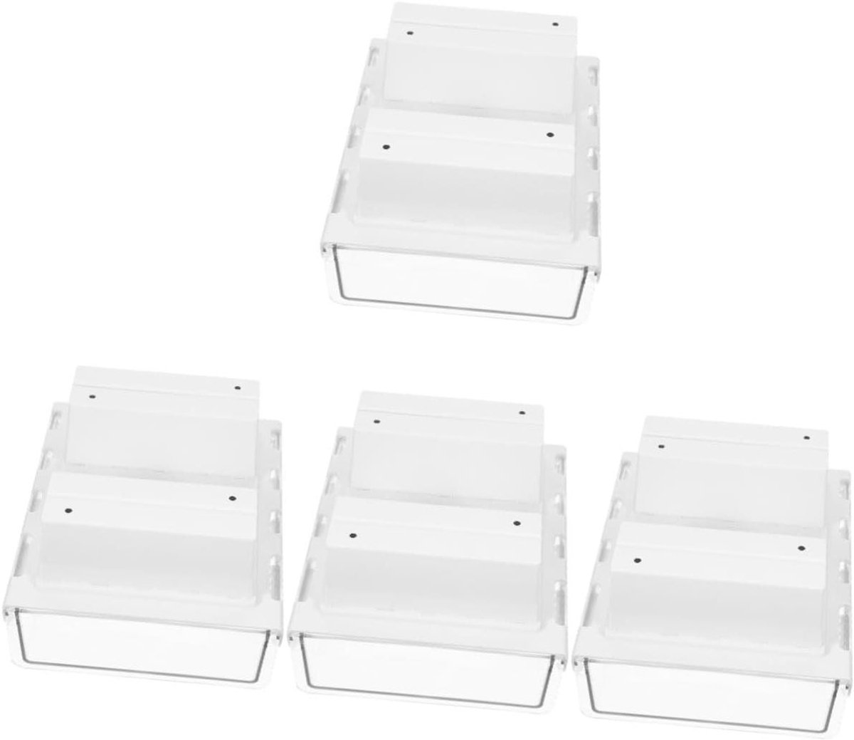 Bureau Organizer - Opberglade Bureau - Ruimte Besparen - Verborgen Ontwerp - 4 Delig - Grijs