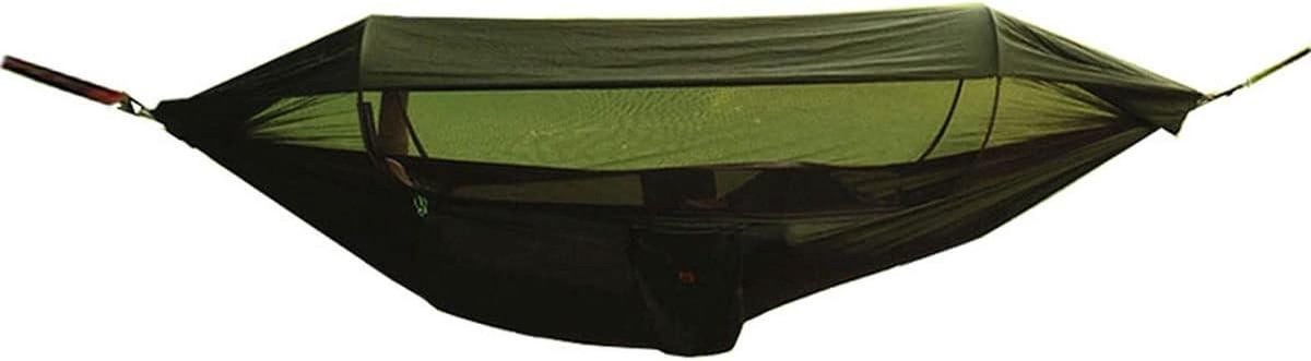 Draagbare Hangmat - Kampeer Hangmat - Outdoor Ontspanning - Met Klamboe Zeildoek - 290x140cm - Veelkleurig