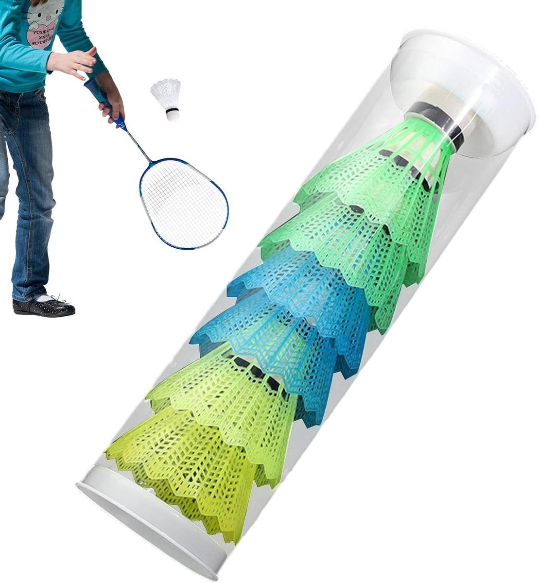 Badminton Ballen - Schuimballen Set - Sport Training - Duurzame Constructie - 6 Stuks - Kleurmix