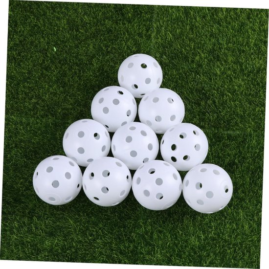 Oefengolfballen - Luchtballen - Buiten Trainen - Beperkte Vlucht - 24 Stuks - Wit — afbeelding 3