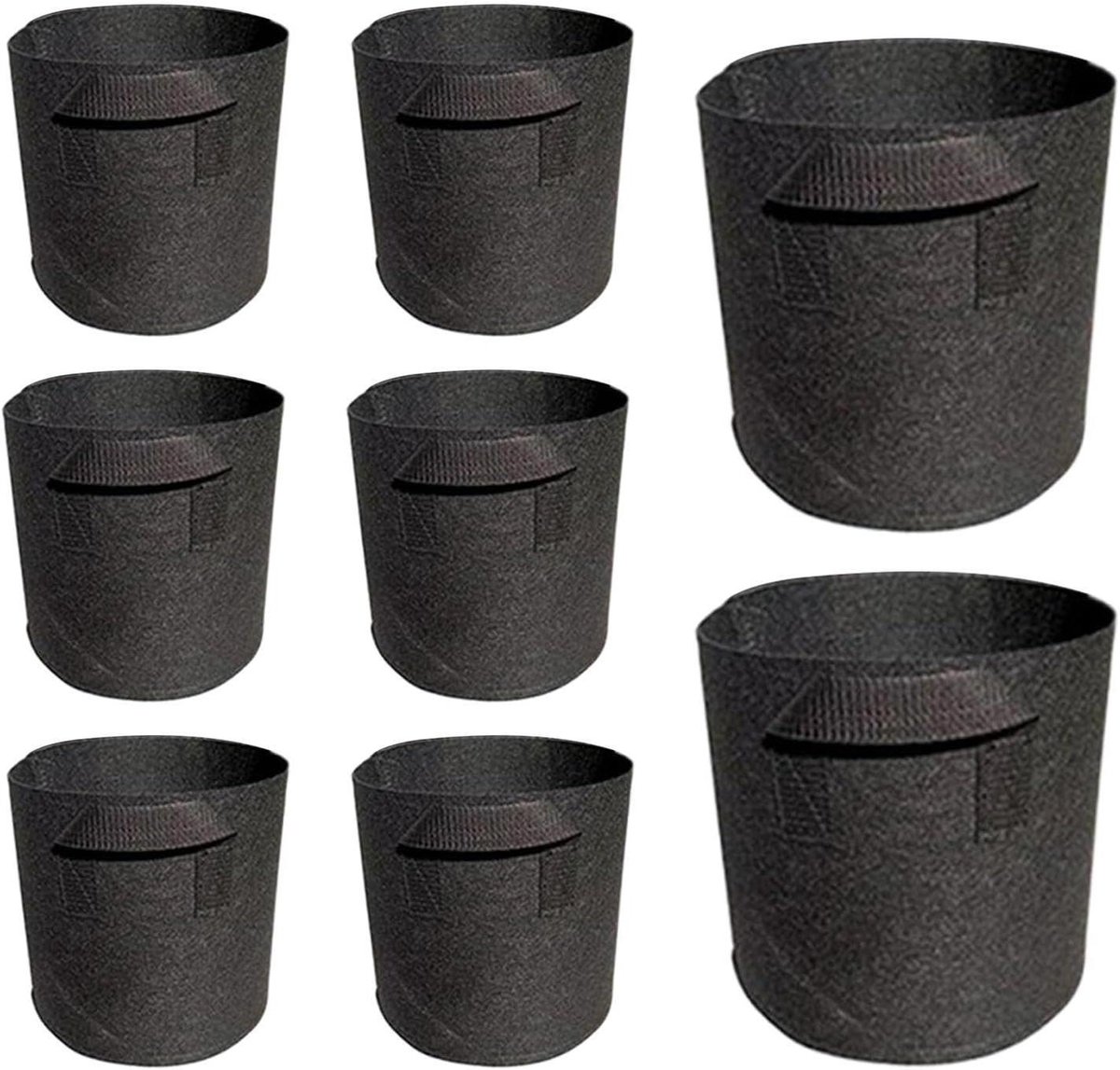 Waterlelie Potten - Vijver Manden - Aquatische Kweek - Opvouwbaar Ademend - 8 Stuks - Groen