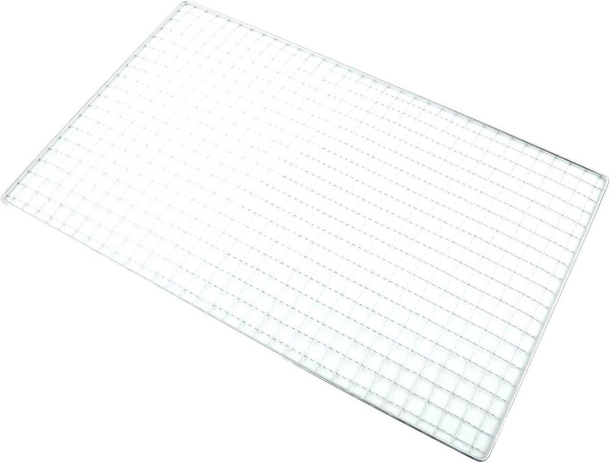 Barbecue Rooster - Grill Net - Buiten Koken - Gelijkmatige Hitte - 40x25cm - Zilver