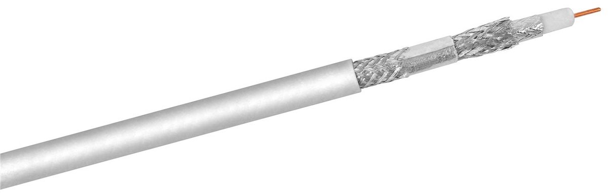 Goobay 74022 coax-kabel 500 meter Nee Wit