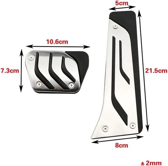 Pedaalhoezen Set - Auto Pedaal - Veilige Grip - Antislip Ontwerp - Standaard Maat - MT — afbeelding 4