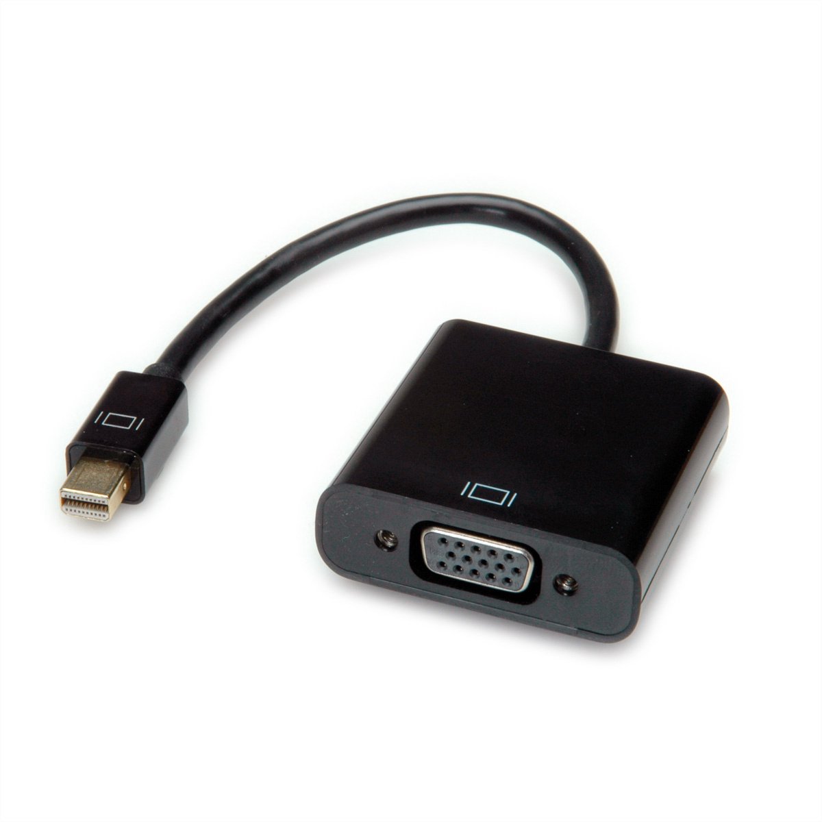 VALUE 12.99.3126 video kabel adapter 0,15 m Mini DisplayPort VGA (D-Sub) Zwart
