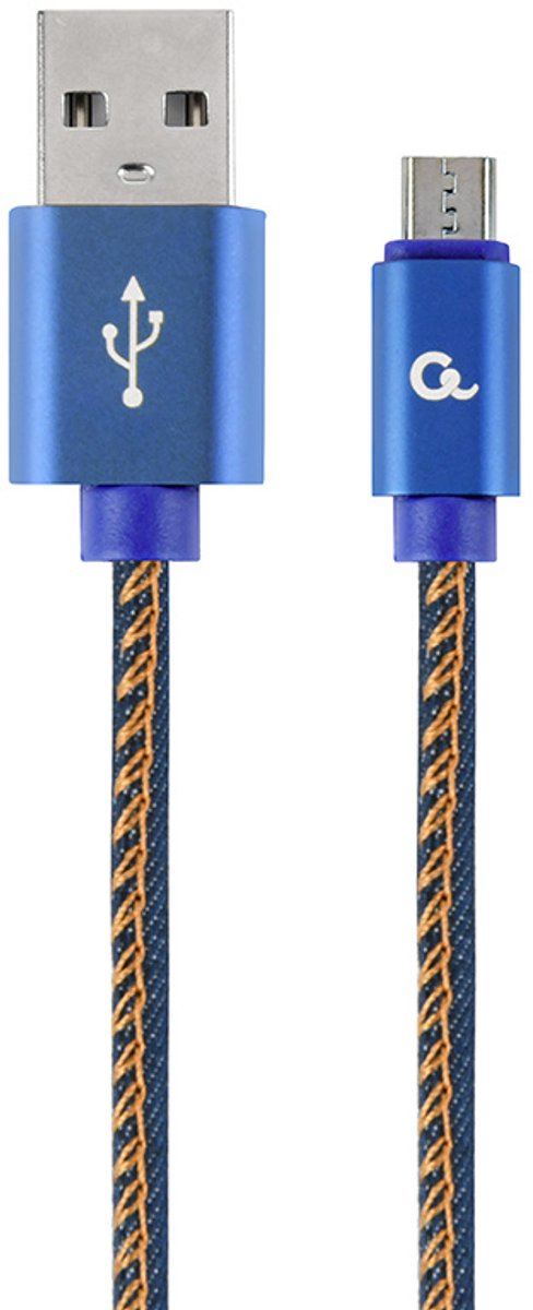 USB-kabel USB 2.0 USB A Mini-USB B Blauw