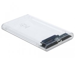 Delock External Enclosure for 2.5″ SATA HDD / SSD with SuperSpeed USB 10 Gbps (USB 3.1 Gen 2)